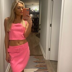 Pink two piece formal set or Barbie costume